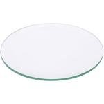 Plymor 5" Round, 5mm Thick Beveled Clear Glass Circle