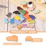 PATIKIL 500g/1.1LB Irregular Ceramics Mosaic Tiles, 0.79"-1.57" Mosaic Stained Tile Broken Porcelain Pieces Stones Bulk for DIY Craft Making Vases Home Decoration, Orange