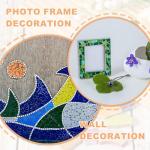 PATIKIL 500g/1.1LB Irregular Ceramics Mosaic Tiles, 0.79"-1.57" Mosaic Stained Tile Broken Porcelain Pieces Stones Bulk for DIY Craft Making Vases Home Decoration, Orange