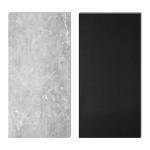 Art3d 24" x 12" SPC Click-Lock Floating Floor Tiles (24 Sq. Ft), 12-Pack Luxury Wood Look Flooring for Indoor Use, Waterproof & Fire-Resistant, Graphite