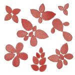 200g Leaves Shape Stained Ceramic Mosaic Tiles for Crafts, 0.9"~2" Various Sizes Mosaic Pieces, Porcelain Mosaic Tiles for Home Decoration (Red)
