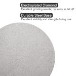 uxcell Diamond Sanding Grinding Disc, 8-Inch (200mm) Grit 100 No Center Hole, Flat Lap Disk Polishing Discs Abrasive Wheel for Gemstone Tile Porcelain Glass Stone Metal