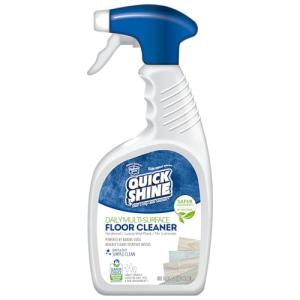 Quick Shine Multi Surface Floor Cleaner Daily Care 24oz | Plant-Based, Ready to Use, Dirt Dissolving, Streak Free, No Rinse | Use on Hardwood, Laminate, Luxury Vinyl Plank, Tile & Stone | Safer Choice