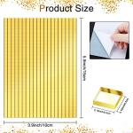 3600 Pieces Mirrors Mosaic Disco Ball Mirror Tiles Self-Adhesive Real Square Glass Mirror DIY Tiles for Craft DIY Glass Decorations Making(Gold,0.2 Inch)