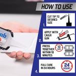 Loctite Power Grab Ultimate Crystal Clear Construction Adhesive, 9 fl oz Cartridge, 1 Pack - Versatile Construction Glue for Cement, Tile, Wall & More