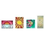 Creative Mark Crystal Clear Acrylic Painting Tiles - 5-Pack Durable Clear Painting Tiles for 3D Painting, Layered Artworks, Acrylic, Gouache, & More! - 5x5