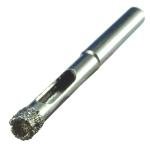 1/4" Diamond Drill Bit for Porcelain Tile x10 1/4 Tile Drill Bit for Ceramic Tile and Glass 1/4 Diamond Tip Bit Simply Start at Angle So No Jumping Screw Holes for Anchors 6mm Bit Ceramic Tile