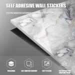 10pcs Marble Peel and Stick Waterproof Wall Panels,Heat-Resistant Backsplash Tile, 23.6"x11.8" PVC Foam Wall Sticker for Kitchen,Living Rooms, Bedrooms TV Walls,Colorful (Not Real Tile 19.4Sq. Ft.)