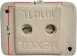 Tenedos Bone Almond Ceramic Soap Dish Holder for Bathroom Wall, Glazed Finish, Easy Tile Adhesion Install, Not for Flat Surface, Durable & Elegant