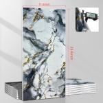 Wall Panels Peel and Stick，PVC Imitation Artificial Marble Tiles Sticker，10 pcs 23.6" L x 11.8" W，Heat-Resistant Backsplash Tile，Ideal for Kitchen Bathrooms Living Rooms Bedrooms.