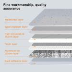 Wall Panels Peel and Stick，PVC Imitation Artificial Marble Tiles Sticker，10 pcs 23.6" L x 11.8" W，Heat-Resistant Backsplash Tile，Ideal for Kitchen Bathrooms Living Rooms Bedrooms.