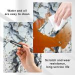 Wall Panels Peel and Stick，PVC Imitation Artificial Marble Tiles Sticker，10 pcs 23.6" L x 11.8" W，Heat-Resistant Backsplash Tile，Ideal for Kitchen Bathrooms Living Rooms Bedrooms.