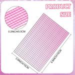 10800 Pcs Self Adhesive Mirrors Mosaic Tiles Glass Square Mirror Tiles Disco Ball Mirror Stickers for DIY Craft Decorations, 5 x 5 mm (Pink)