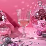 10800 Pcs Self Adhesive Mirrors Mosaic Tiles Glass Square Mirror Tiles Disco Ball Mirror Stickers for DIY Craft Decorations, 5 x 5 mm (Pink)