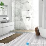 Art3d 15 Sq.ft Peel and Stick Floor Tiles, 10Pcs Luxury Vinyl Plank Flooring Wood Look, Adhesive and Waterproof Tile Sticker for Bedroom, Living Room, Kitchen, White/Grey