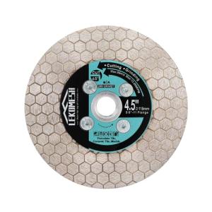 LEKOMESH 4.5 Inch/115MM Diamond Cutting Disc - Tile Saw Blade Cutting Wheel Double-Sided Diamond Discs for Cutting Grinding Porcelain Ceramic Tile Marble Granite,5/8"-11 Thread