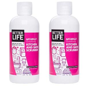 Better Life Sink Scrubber, Kitchen and Bath Cleaner, Tub and Tile Scrub, Stainless Steel and Granite Cleaner, 16 Ounce, Pack of 2