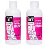 Better Life Sink Scrubber, Kitchen and Bath Cleaner, Tub and Tile Scrub, Stainless Steel and Granite Cleaner, 16 Ounce, Pack of 2