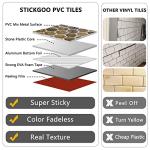 STICKGOO Hexagon Peel and Stick Backsplash Tile, Stick on Backsplash for Kitchen and Bathroom, Rust Slate Look PVC Mixed Metal Gold Self Adhesive Metal Mosaic Tiles(10 Sheets, Seamless)