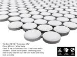 Tenedos Penny Round Tile Arctic White Porcelain Mosaic Wall Floor Tile Matte Look Designed in Italy (12x12) Mesh Mounted for Kitchen Backsplash Bathroom Shower Accent Decor