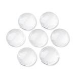 Craftdady 200Pcs Transparent Clear Glass Cabochons 17.5-18mm Flat Back Half Round Dome Tiles for Photo Pendant Jewelry Craft Making