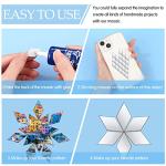 1000 Pcs Mini Diamond Shape Mirror Tiles for Crafts,1 x 0.5 Inch Rhombus Mini Mosaic Tiles Small Mirror Pieces Glass Tiles for Wall Home Decoration Crafts DIY Making Supplies
