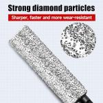 ACFAN Diamond Drill Bits for Ceramic, Porcelain, Tile, Glass, Granite, Marble, Stone - 2-in-1 Sanding Drill Bit for Drill & Polish, No Water Needed with Cooling Wax Hex Shank (1/4 5/16 3/8 1/2 4Pcs)