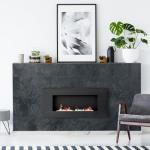 AULIGET 6" x 12" Black Slate Peel and Stick Backsplash Wall Tiles, PVC Faux Stone Stick on Tiles for Backsplash Kitchen, Bathroom, Laundry Room, Camper, Fireplace (Pack of 20)