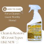 Natural Stone Grout Cleaner, Safe for Marble, Travertine, Limestone, Tile Spray on Grout Cleaner. (Gallon)