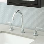 In Home NH2361 Sea Glass Peel & Stick Backsplash Tiles, Blue