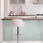 In Home NH2361 Sea Glass Peel & Stick Backsplash Tiles, Blue