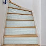 In Home NH2361 Sea Glass Peel & Stick Backsplash Tiles, Blue