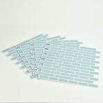 In Home NH2361 Sea Glass Peel & Stick Backsplash Tiles, Blue