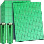 Self-Adhesive Disco Mirror Tiles Mosaic Tiles for DIY Craft Projects, 5 x 5 mm(Green,7200 Pieces)