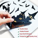 Halloween Window Clings - 8Sheet Halloween Decor Indoor Decals for Party Decoration,Giant Spooky Monster Silhouette Decal Scary Window Clings for Glass Windows