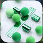 Self-Adhesive Disco Mirror Tiles Mosaic Tiles for DIY Craft Projects, 5 x 5 mm(Green,7200 Pieces)