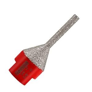 DT-DIATOOL Diamond Finger Bit Coated Milling Bit for Tile Grinder Enlarging Polishing Holes on Porcelain Ceramic Granite Marble Countertop Diameter 6-25mm, 5/8 inch-11 Thread