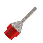 DT-DIATOOL Diamond Finger Bit Coated Milling Bit for Tile Grinder Enlarging Polishing Holes on Porcelain Ceramic Granite Marble Countertop Diameter 6-25mm, 5/8 inch-11 Thread