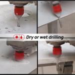 DT-DIATOOL Diamond Finger Bit Coated Milling Bit for Tile Grinder Enlarging Polishing Holes on Porcelain Ceramic Granite Marble Countertop Diameter 6-25mm, 5/8 inch-11 Thread