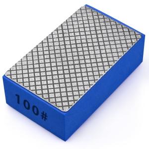EGOFIX 1pcs Diamond Hand Polishing Pads for Ceramic Tile Glass Grinding,Sanding Blocks Polishing 100#