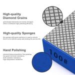 EGOFIX 1pcs Diamond Hand Polishing Pads for Ceramic Tile Glass Grinding,Sanding Blocks Polishing 100#