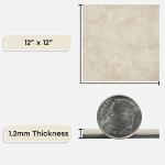 Nexus Self Adhesive 12-Inch Vinyl Floor Tiles, 20 Tiles - 12" x 12", Carrera Marble Slate Pattern - Peel & Stick, DIY Flooring for Kitchen, Dining Room, Bedrooms & Bathrooms by Achim Home Decor