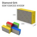 EGOFIX 1pcs Diamond Hand Polishing Pads for Ceramic Tile Glass Grinding,Sanding Blocks Polishing 100#