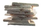 Ivory Tumbled Travertine Coaster Tiles – 4x4 Inch Porous Natural Stone for DIY Crafts, Drink Coasters, Kitchen Backsplash & Rustic Home Décor (8 Pieces)