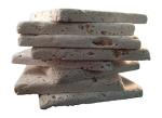 Ivory Tumbled Travertine Coaster Tiles – 4x4 Inch Porous Natural Stone for DIY Crafts, Drink Coasters, Kitchen Backsplash & Rustic Home Décor (8 Pieces)