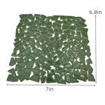 200g Ceramic Mosaic Tiles for Crafts,Irregular Stained Ceramic 0.2"x0.8" Porcelain Mosaic Tiles for Home Decoration (Green)
