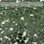 200g Ceramic Mosaic Tiles for Crafts,Irregular Stained Ceramic 0.2"x0.8" Porcelain Mosaic Tiles for Home Decoration (Green)