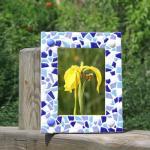 200g Ceramic Mosaic Tiles for Crafts,Irregular Stained Ceramic 0.2"x0.8" Porcelain Mosaic Tiles for Home Decoration (Green)