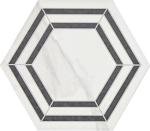 Daltile Perpetuo 8" Glazed Porcelain Hexagon Decorative Accent Wall Tile in Matte Bridal (25 pieces per carton) (9.37 swft per carton)