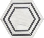 Daltile Perpetuo 8" Glazed Porcelain Hexagon Decorative Accent Wall Tile in Matte Bridal (25 pieces per carton) (9.37 swft per carton)